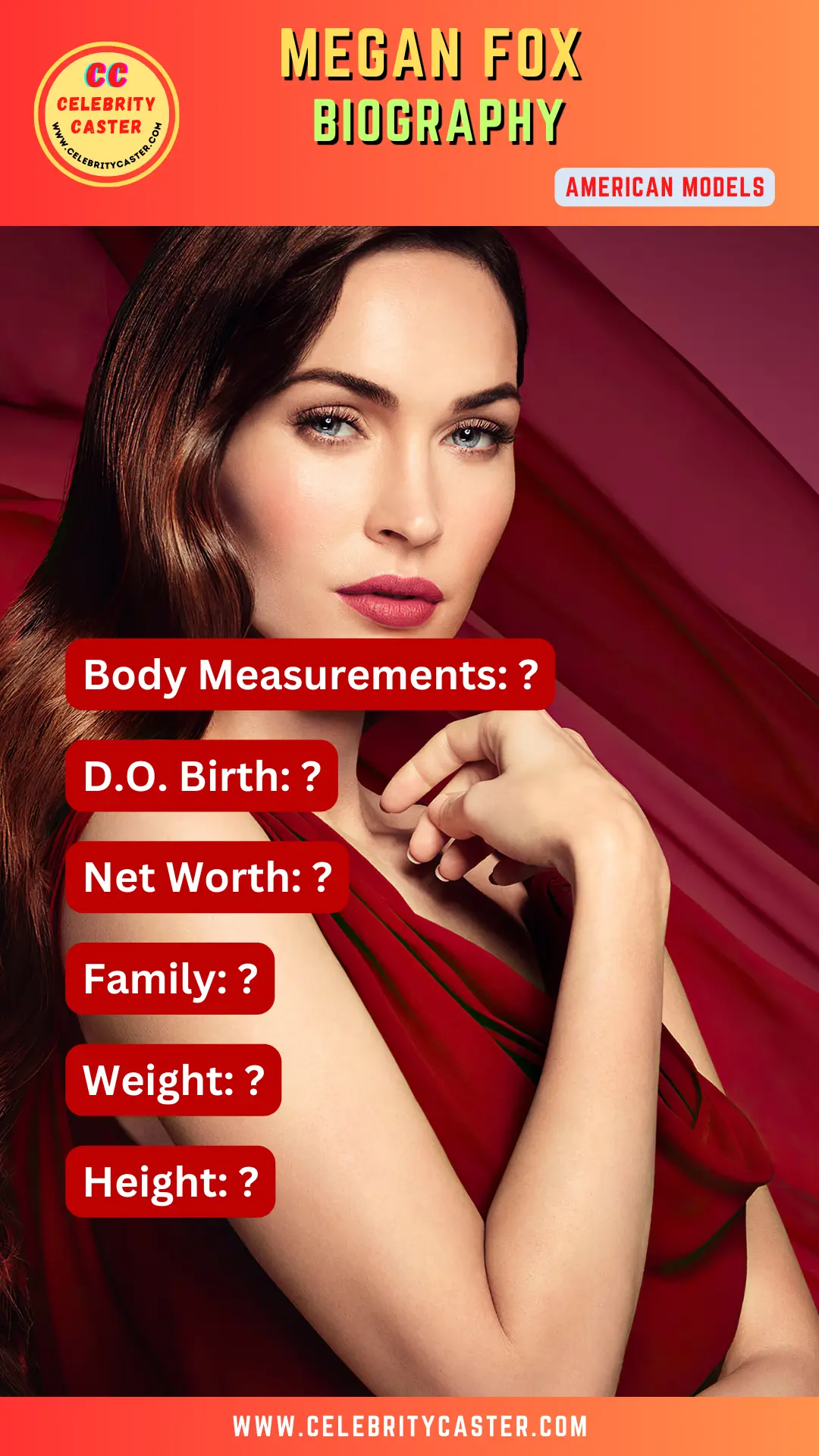 Megan Fox Body Measurements