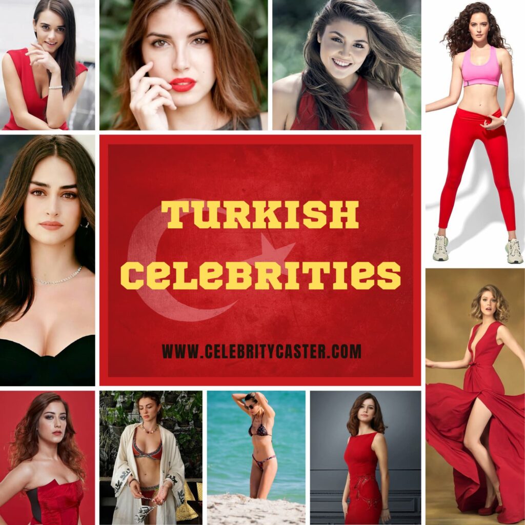 Turkey has produced some of the world's most beautiful and talented celebrities. Turkish celebrities include singers and actresses to models and athletes.