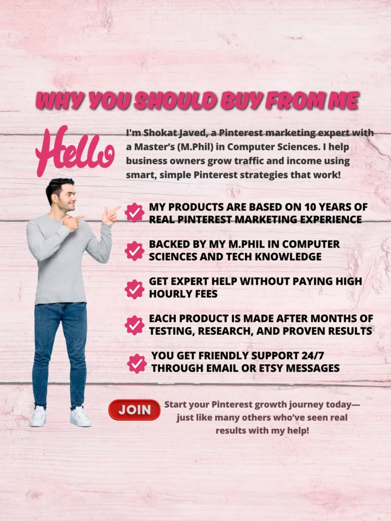 Pinterest isn’t just for recipes and DIY crafts. It’s a powerful visual search engine where buyers actively look for ideas and solutions. That makes it a goldmine for digital creators, product sellers, and content-based businesses.